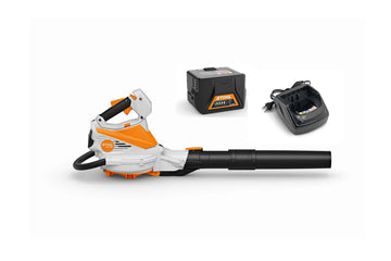 Aspirateur - Souffleur STIHL SHA 56 Pack Initial Lithium-Ion 38 V, léger, silencieux, sac 40 L, débit 560 m³/h, autonomie 25 min, idéal jardin, ramassage feuilles, entretien extérieur.