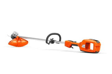 Débroussailleuse HUSQVARNA 520iLX batterie 36V, coupe 40 cm, légère 3 kg, autonomie jusqu’à 2h30, choix sens rotation, tête nylon semi-automatique, idéale pour herbes épaisses et broussailles.