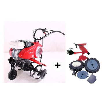 Motobineuse PUBERT VARIO 55 P C3 AVEC KIT LABOUR : moteur thermique Pubert R210BH, 6 fraises, 85 cm de largeur de travail, guidon réglable, disques protège-plants. Idéale pour le jardin et les grandes surfaces.