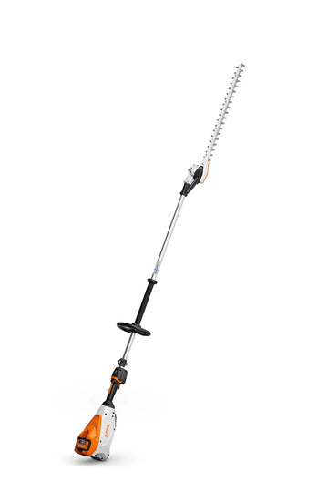 Taille-haie perche STIHL HLA 135 : batterie 36 V, lamier 600 mm, 247 cm de portée. Taille précise et confortable, moteur EC, compatible batteries AP & AR.