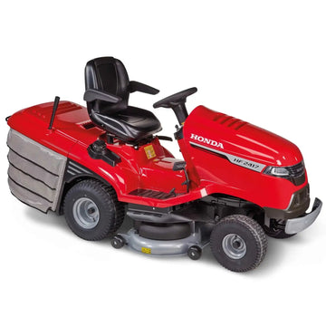 Tondeuse autoportée HONDA HF 2417 HTE K5 thermique, moteur GCV 530, 102 cm, bac 300 L, démarrage électrique, transmission hydrostatique. Idéale grandes surfaces de gazon.