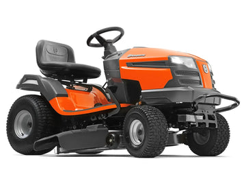 Tondeuse autoportée HUSQVARNA TS 242 TXD, moteur Briggs & Stratton bicylindre 724 cm³, 107 cm de coupe, transmission hydrostatique, blocage différentiel