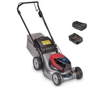 Tondeuse à batterie Honda HRG 416 XBP – 41 cm, bac 50 L, pack avec batterie 4 Ah et chargeur. Légère, silencieuse et idéale jusqu’à 350 m². Parfaite pour petites pelouses urbaines.