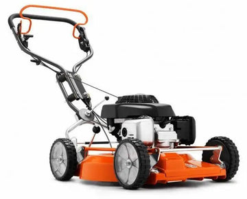 Tondeuse HUSQVARNA LB 548 SE thermique 48 cm – Moteur Honda GCVx 170, mulching intégré, guidon réglable et déportable. Série professionnelle LB 500, puissante et tractée.