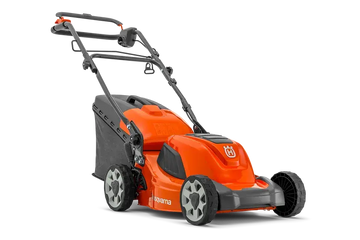 Tondeuse HUSQVARNA LC 141 i à batterie 36 V, 41 cm, bac 50 L, réglage centralisé, guidon repliable. Tondeuse écologique, maniable et autonome, idéale pour pelouses de taille moyenne.