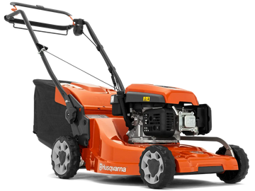 Tondeuse HUSQVARNA LC 347 V thermique avec moteur 650 EXI B&S. Largeur 47 cm, traction variable 5 km/h, bac 55 L, TrioClip. Robuste et performante pour grandes pelouses.