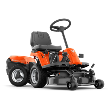 Tondeuse autoportée HUSQVARNA RC 112 C5, moteur 4 temps 11,4 cv, largeur 85 cm, mulching, transmission mécanique, maniable, parfaite pour jardins.