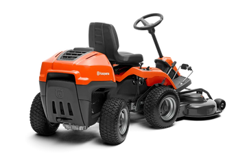 Tondeuse autoportée HUSQVARNA R 115 C, moteur 500 cm³, coupe 95 cm, transmission hydrostatique, mulching ou éjection, rider compact et puissant pour jardins complexes.