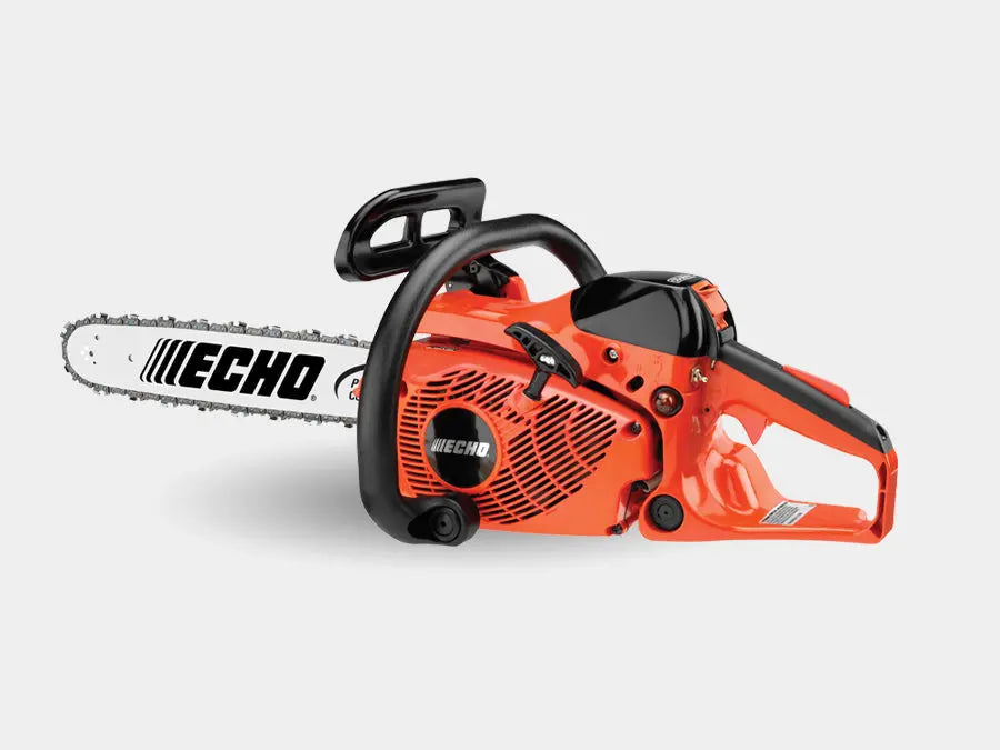 Tronçonneuse ECHO CS 281 WES, thermique 27 cm³, 30 cm. Ultra légère (3,1 kg), 2 chaînes incluses, idéale pour élagage, coupe bois, haie et petits travaux forestiers.