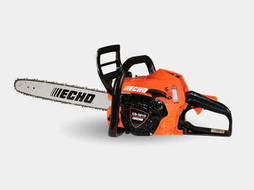 Tronçonneuse ECHO CS 3510 AC, thermique 34,4 cm³, guide 35 cm, démarrage Auto Choke, antivibration, graissage automatique, poids 3,8 kg. Idéale pour élagage, coupe bois et entretien espaces verts.