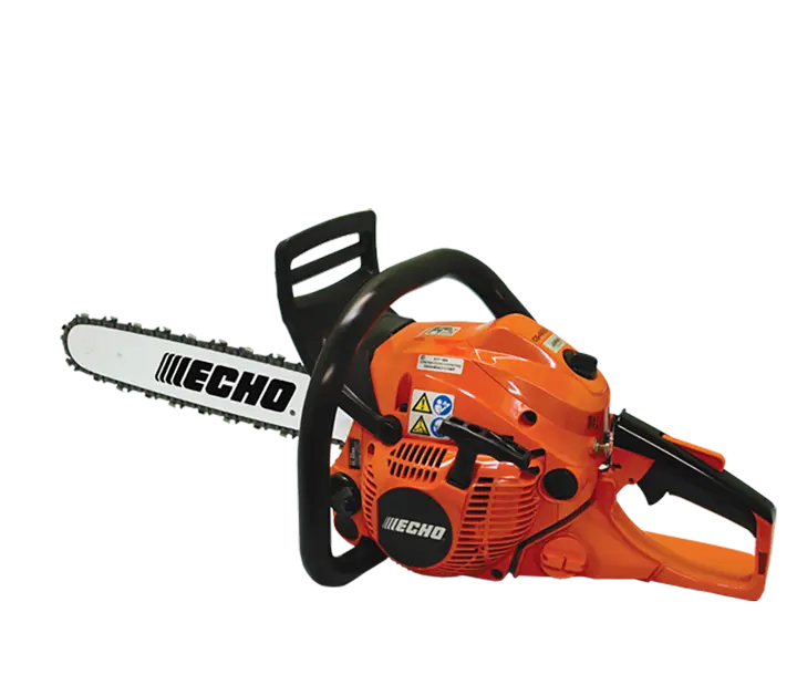 Tronçonneuse ECHO CS 490 ES thermique 50,2 cm³, guide 45 cm, 2,14 kW, carter magnésium. Démarrage ES, antivibration, 3 chaînes ECHO.