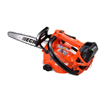 Tronçonneuse ECHO DCS 2500 T sur batterie 50V, coupe 25 cm, poids 1,6 kg, chaîne 3/8