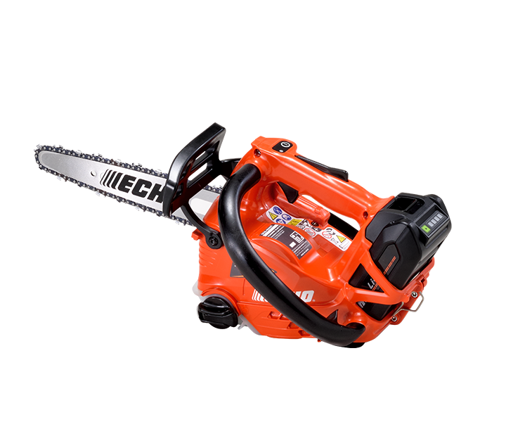 Tronçonneuse ECHO DCS 2500 T sur batterie 50V, coupe 25 cm, poids 1,6 kg, chaîne 3/8
