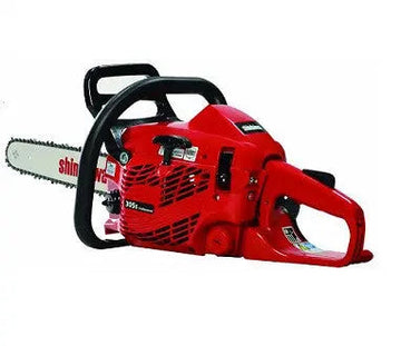 Tronçonneuse SHINDAIWA 305S, légère 4 kg, 30,5 cm³, 1,50 CV, système anti-vibration, graissage automatique. Livrée avec 2 chaînes SHINDAIWA d’origine.