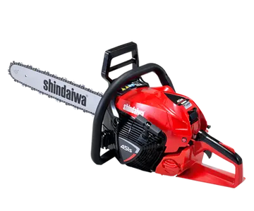 Tronçonneuse SHINDAIWA 341 AC, 34,4 cm³, démarrage Auto Choke sans starter, système anti-vibration, filtration G Force. Livrée avec 2 chaînes SHINDAIWA d’origine.