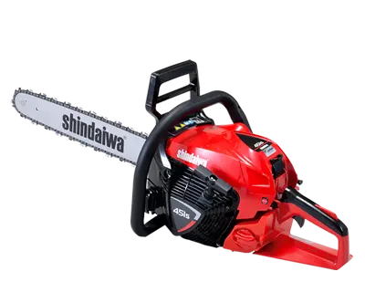 Tronçonneuse SHINDAIWA 341 AC, 34,4 cm³, démarrage Auto Choke sans starter, système anti-vibration, filtration G Force. Livrée avec 2 chaînes SHINDAIWA d’origine.