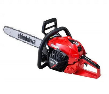 Tronçonneuse SHINDAIWA 452S, moteur 45 cm³, coupe 45,1 cm, Soft Start, anti-vibration, pompe à huile automatique. Livrée avec 2 chaînes SHINDAIWA d’origine.
