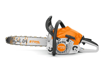 Tronçonneuse STIHL MS 180 C-BE : tronçonneuse thermique 35 cm, 1,9 CV, légère et idéale pour particuliers. Démarrage facile, livrée avec guide, protège-guide et 2 chaînes STIHL.