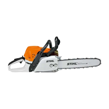 Tronçonneuse STIHL MS 311 : thermique 3,1 kW, coupe 45 ou 50 cm. Idéale pour professionnels. Livrée avec guide, protège-guide et 2 chaînes d’origine STIHL.
