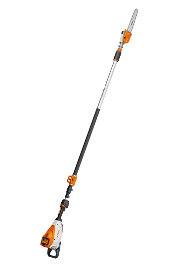 Tronçonneuse sur perche STIHL HTA 135 – Coupe 30 cm, télescopique 285 à 405 cm, batterie AP/AR. Silencieuse, puissante, antivibration. Idéale pour l’élagage professionnel.